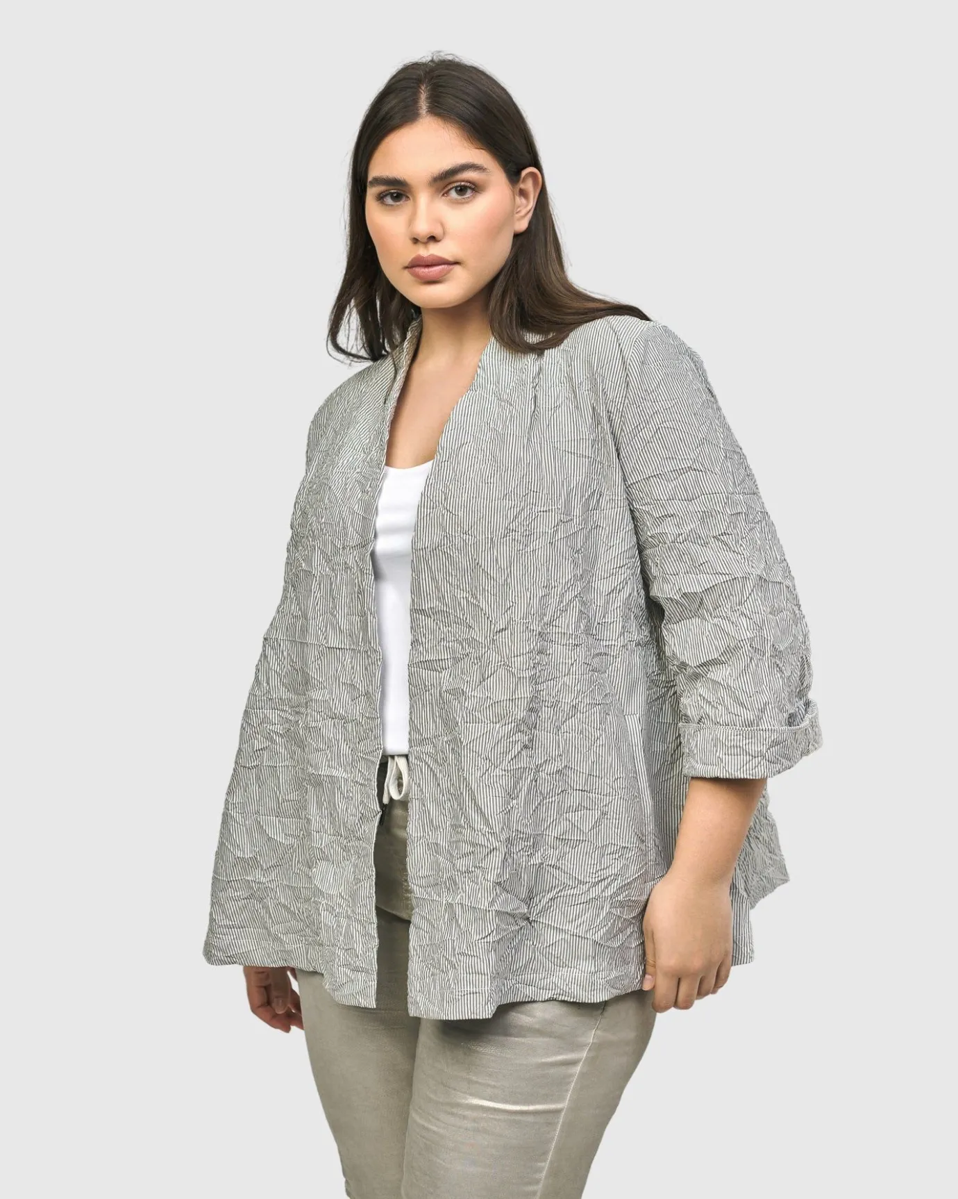 Women Alembika Jackets<Electra Woven Jacket, Stripes