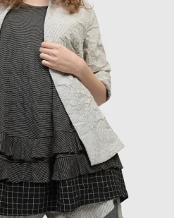 Women Alembika Plus<Electra Woven Jacket, Stripes