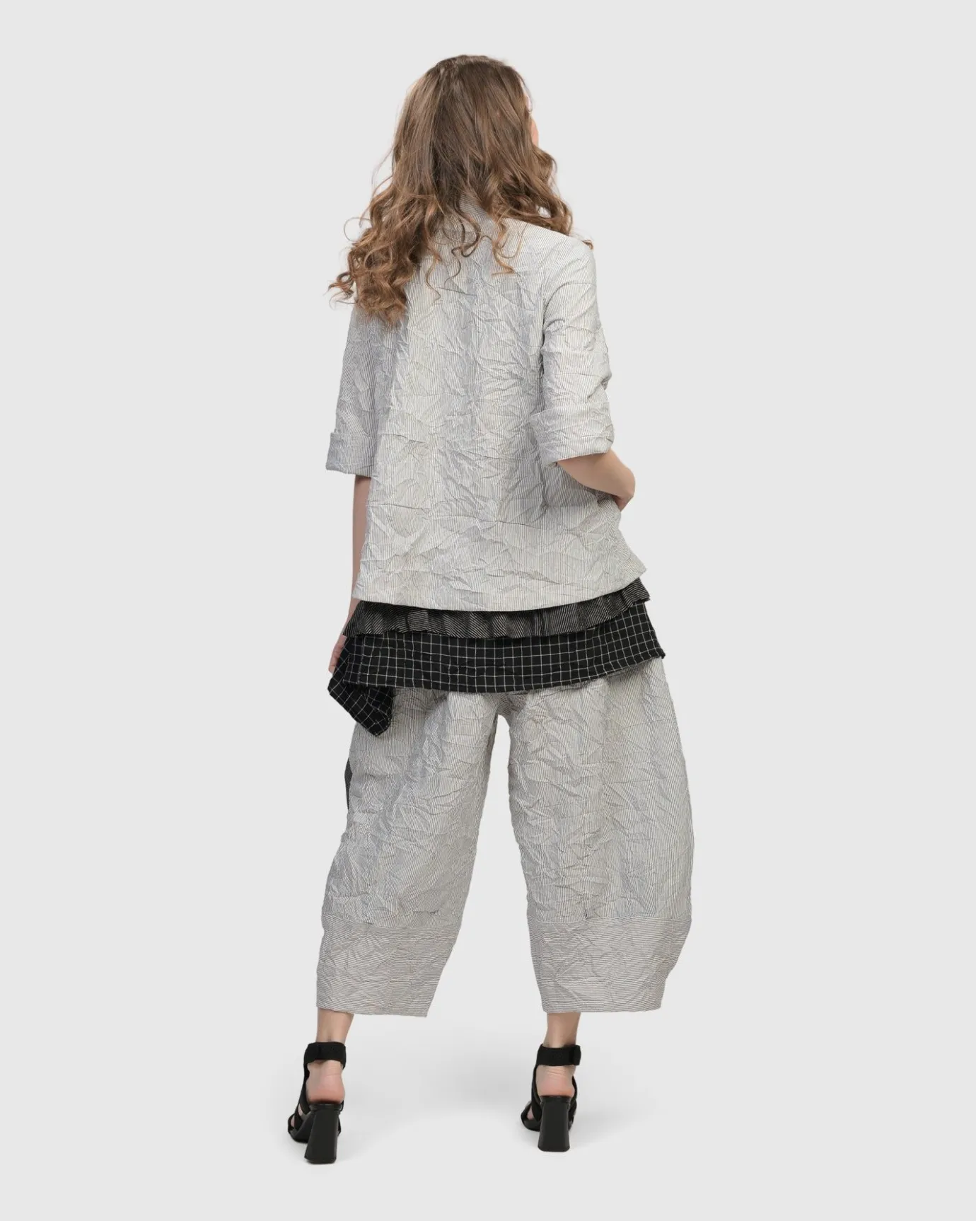 Women Alembika Plus<Electra Woven Jacket, Stripes