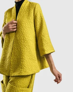 Women Alembika Jackets<Empress A-Line Jacket, Yellow