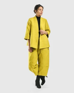Women Alembika Jackets<Empress A-Line Jacket, Yellow