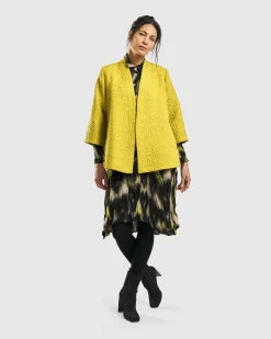 Women Alembika Jackets<Empress A-Line Jacket, Yellow