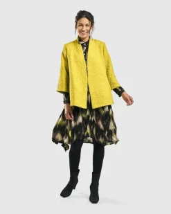 Women Alembika Jackets<Empress A-Line Jacket, Yellow