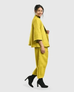 Women Alembika Plus<Empress A-Line Jacket, Yellow