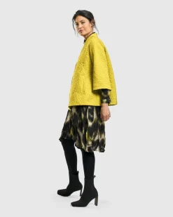 Women Alembika Plus<Empress A-Line Jacket, Yellow