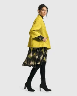 Women Alembika Plus<Empress A-Line Jacket, Yellow