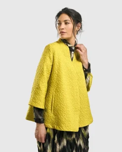 Women Alembika Plus<Empress A-Line Jacket, Yellow
