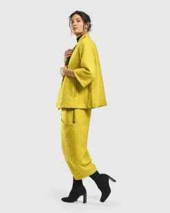 Women Alembika Plus<Empress A-Line Jacket, Yellow