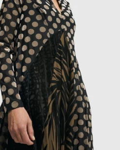 Women Alembika Dresses<Equinox Cocoon Dress, Gold