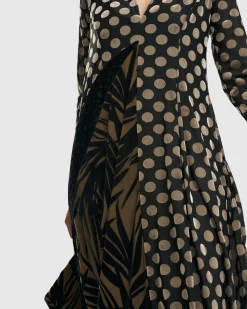 Women Alembika Dresses<Equinox Cocoon Dress, Gold