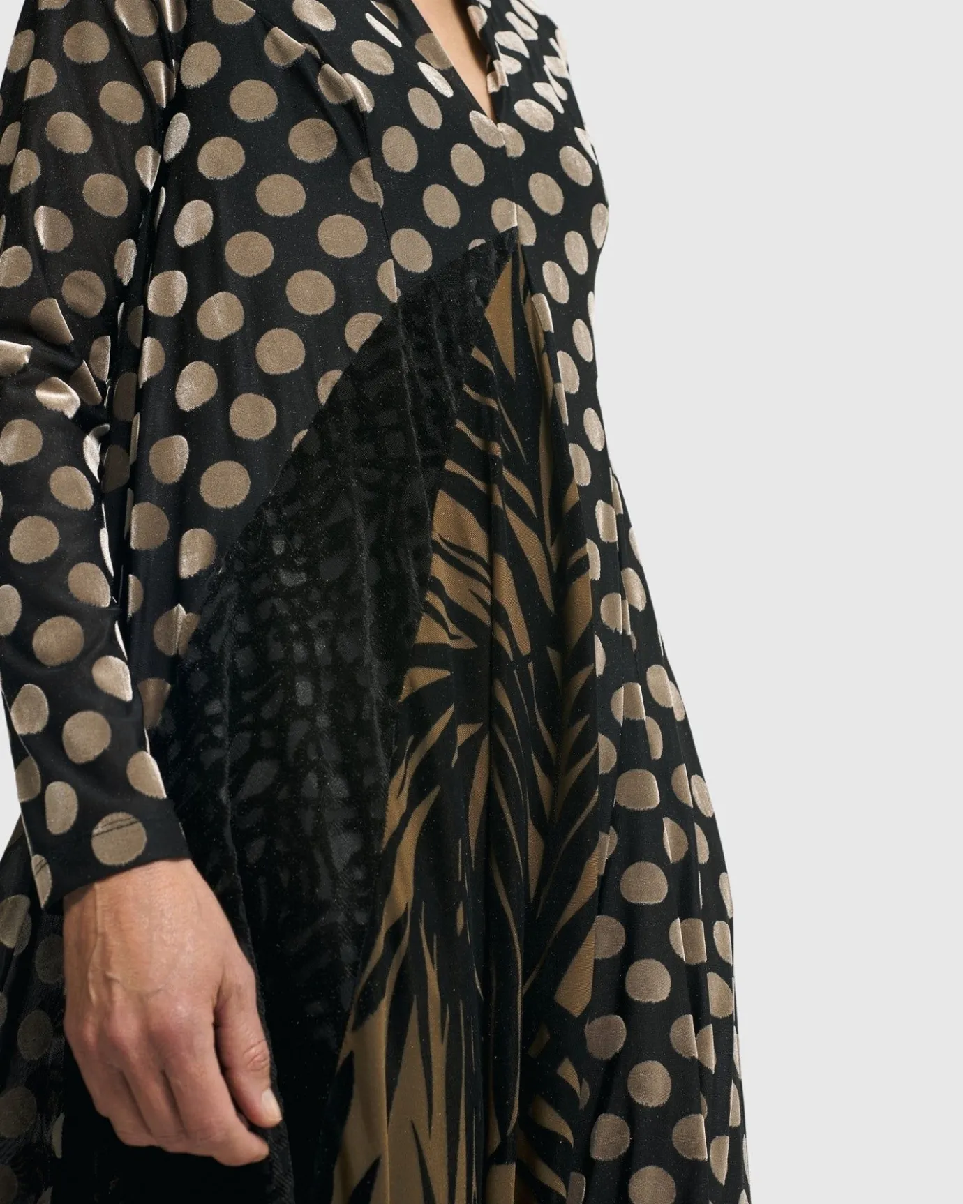 Women Alembika Plus<Equinox Cocoon Dress, Gold
