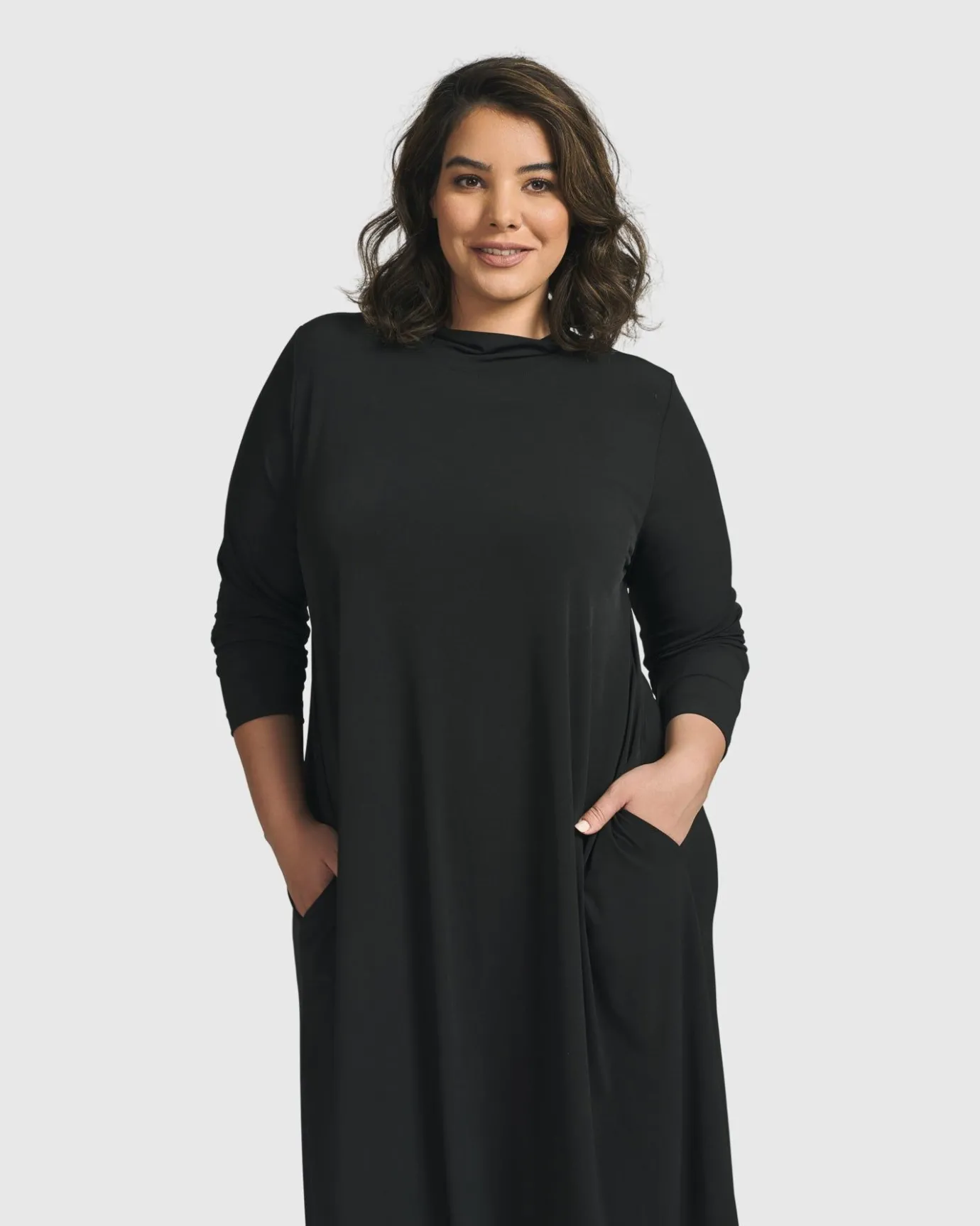 Women Alembika Dresses<Essential A Line Dress, Black
