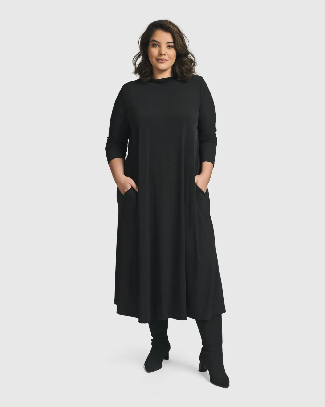 Women Alembika Dresses<Essential A Line Dress, Black