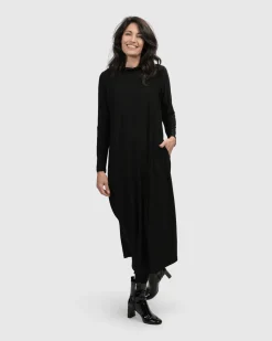 Women Alembika Dresses<Essential A Line Dress, Black