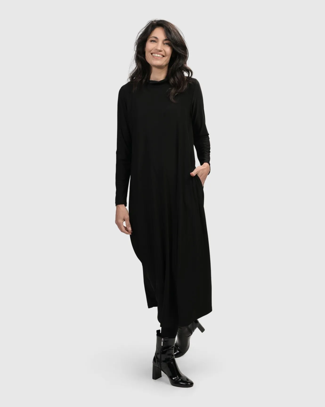 Women Alembika Dresses<Essential A Line Dress, Black