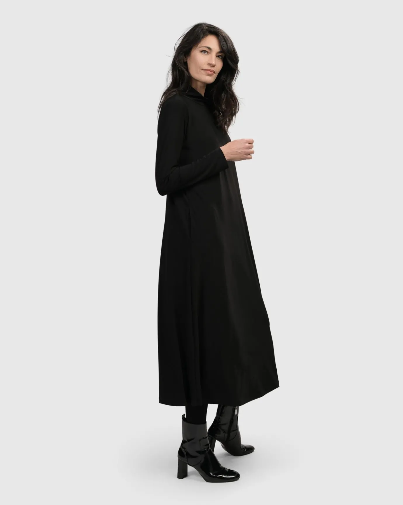 Women Alembika Dresses<Essential A Line Dress, Black