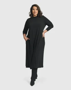Women Alembika Plus<Essential A Line Dress, Black