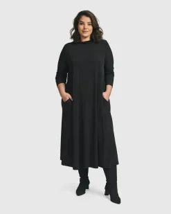 Women Alembika Plus<Essential A Line Dress, Black