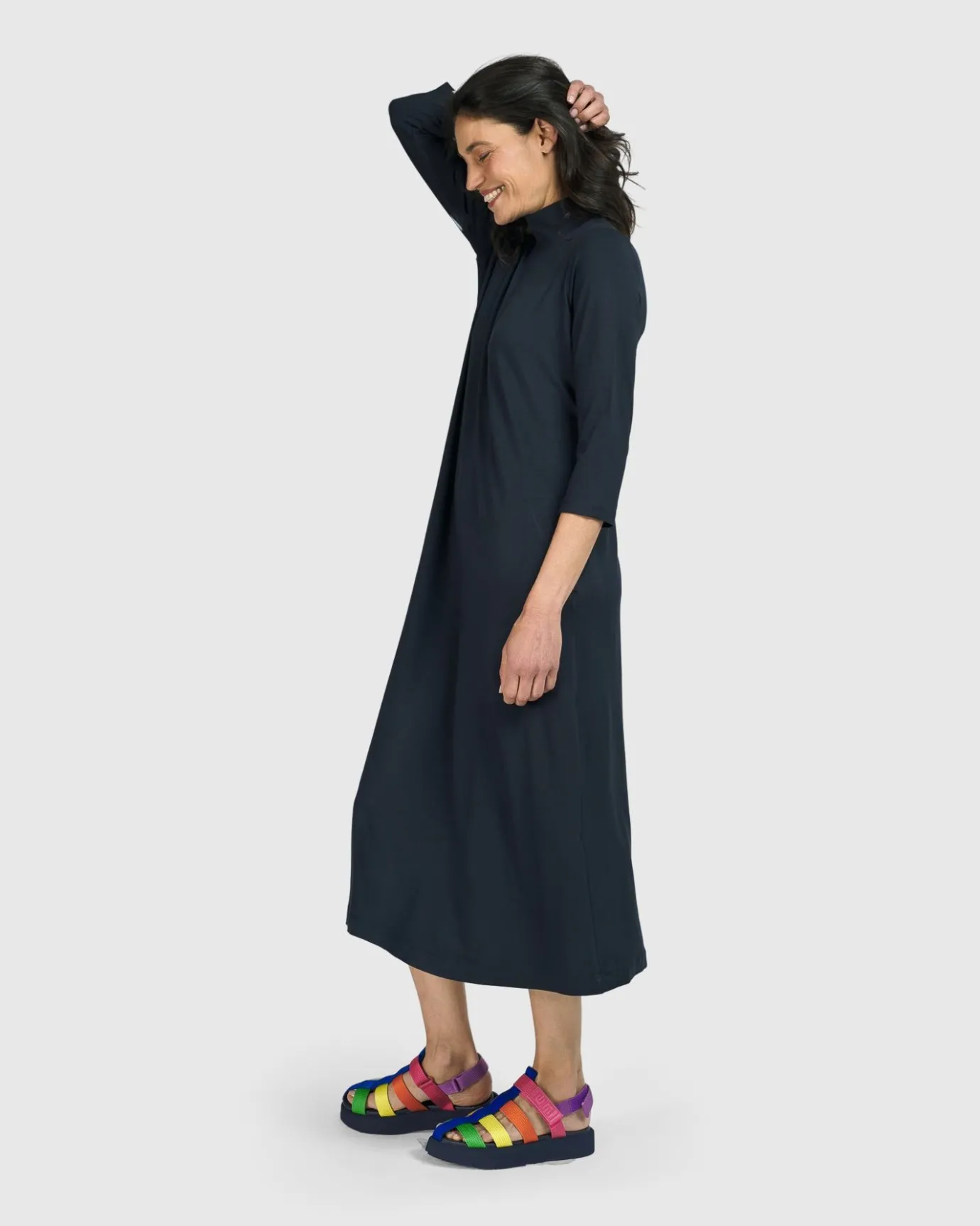 Women Alembika Dresses<Essential A-Line Dress, Ocean