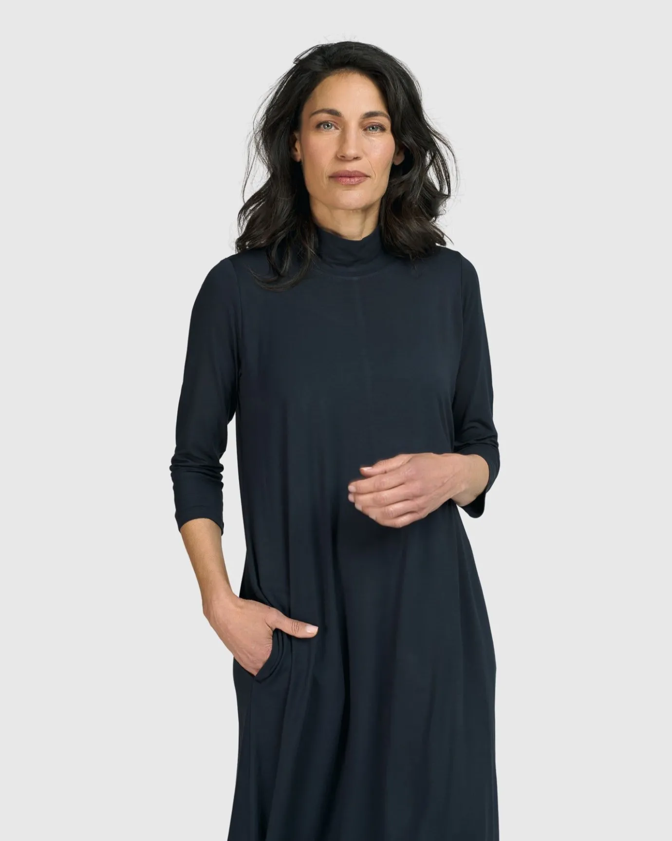 Women Alembika Dresses<Essential A-Line Dress, Ocean