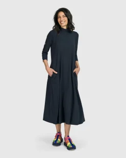 Women Alembika Dresses<Essential A-Line Dress, Ocean