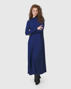 Women Alembika Dresses<Essential A-Line Dress, Royal Blue