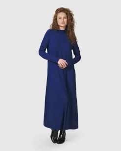 Women Alembika Dresses<Essential A-Line Dress, Royal Blue