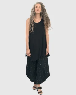 Women Alembika Tops & Tunics<Essential Asymmetrical Tunic Tank Top, Black
