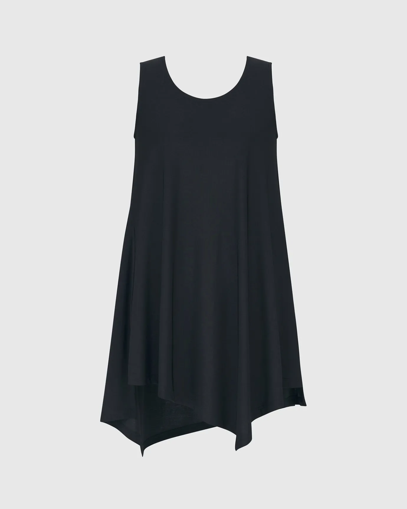 Women Alembika Tops & Tunics<Essential Asymmetrical Tunic Tank Top, Black