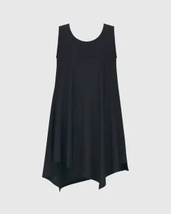 Women Alembika Plus<Essential Asymmetrical Tunic Tank Top, Black