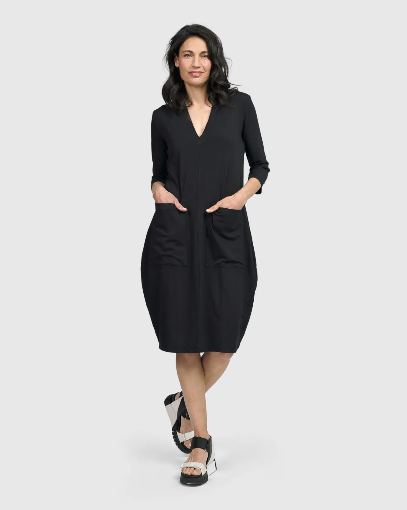 Women Alembika Dresses<Essential Cargo Dress, Black