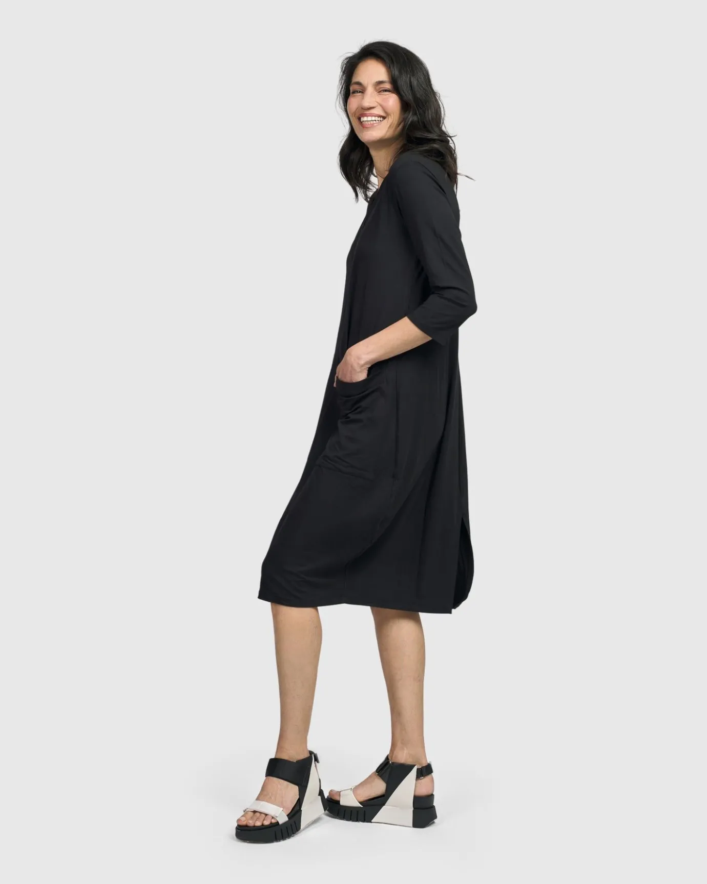 Women Alembika Dresses<Essential Cargo Dress, Black