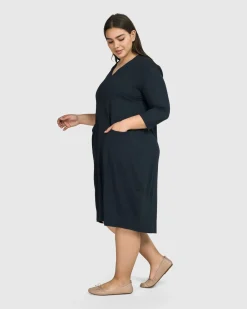 Women Alembika Plus<Essential Cargo Dress, Ocean