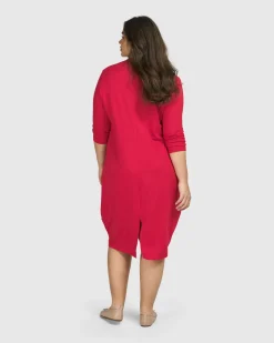 Women Alembika Dresses<Essential Cargo Dress, Red Rose