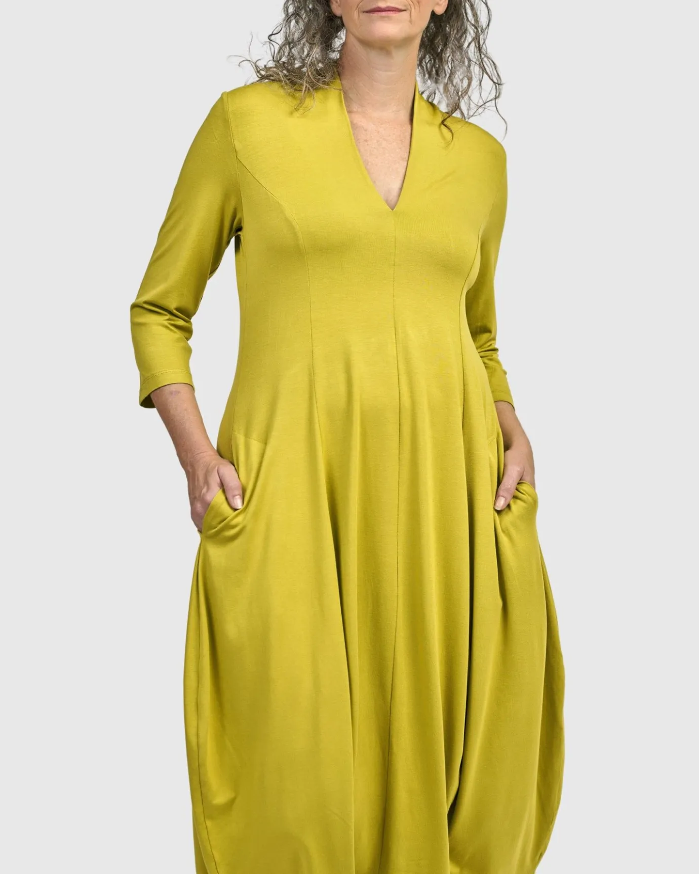 Women Alembika Dresses<Essential Cocoon Dress, Lime