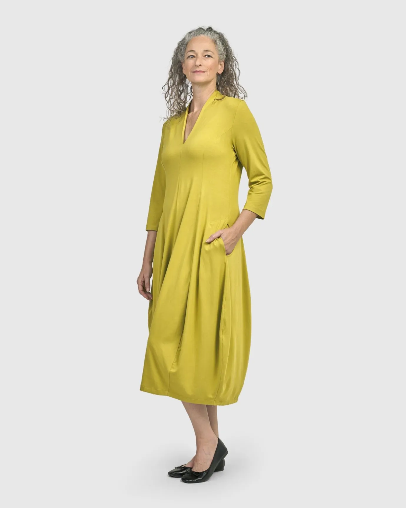 Women Alembika Dresses<Essential Cocoon Dress, Lime