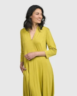 Women Alembika Dresses<Essential Cocoon Dress, Lime