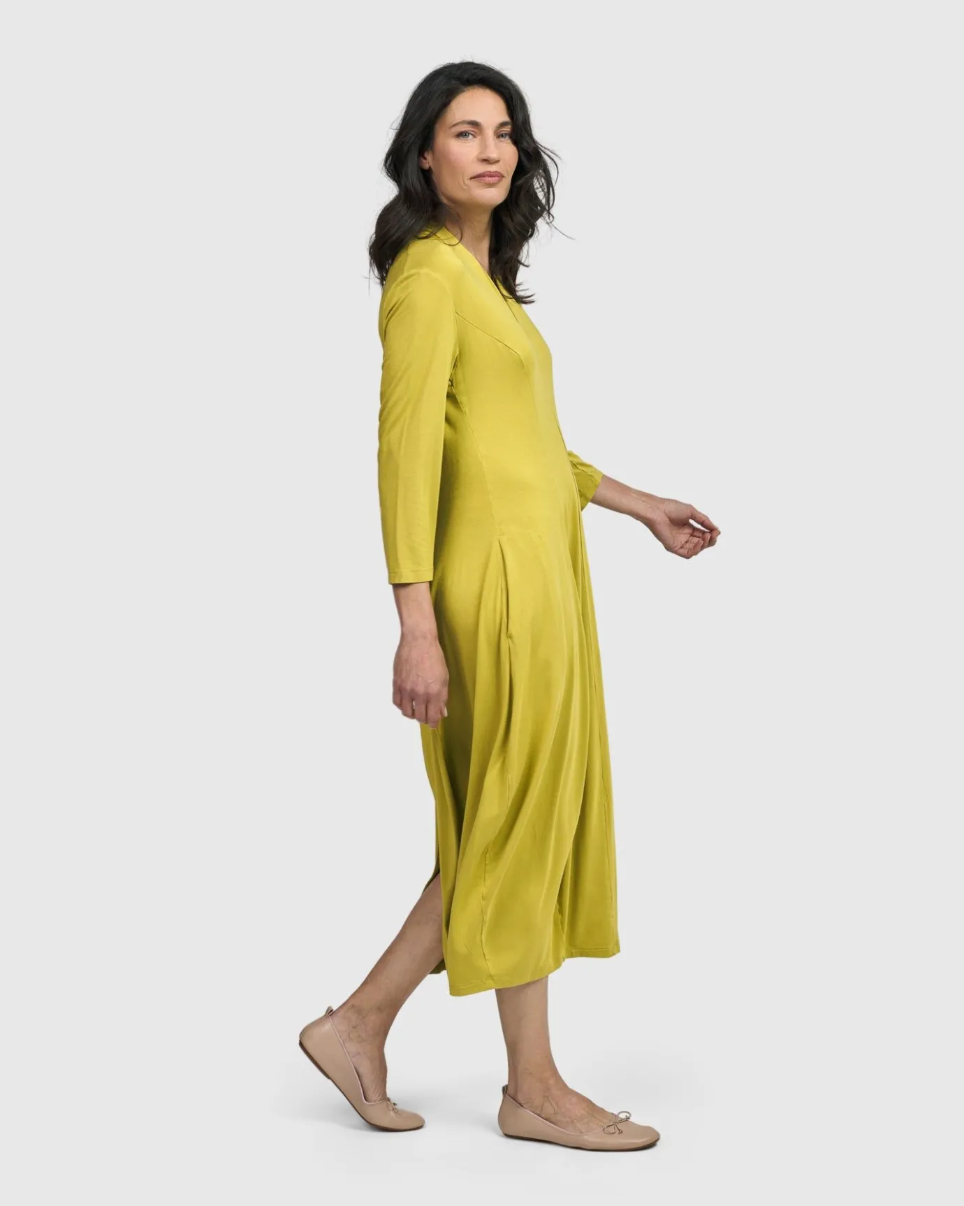 Women Alembika Dresses<Essential Cocoon Dress, Lime