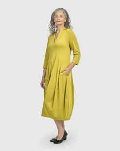 Women Alembika Plus<Essential Cocoon Dress, Lime