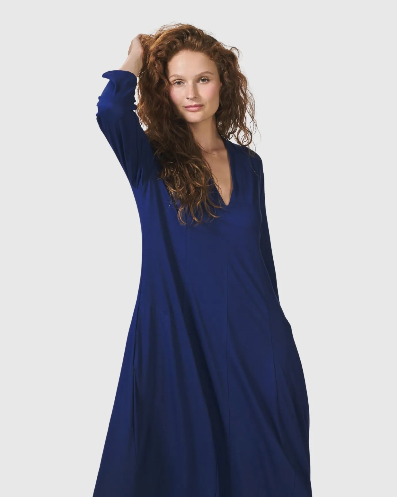 Women Alembika Plus<Essential Cocoon Dress, Royal Blue