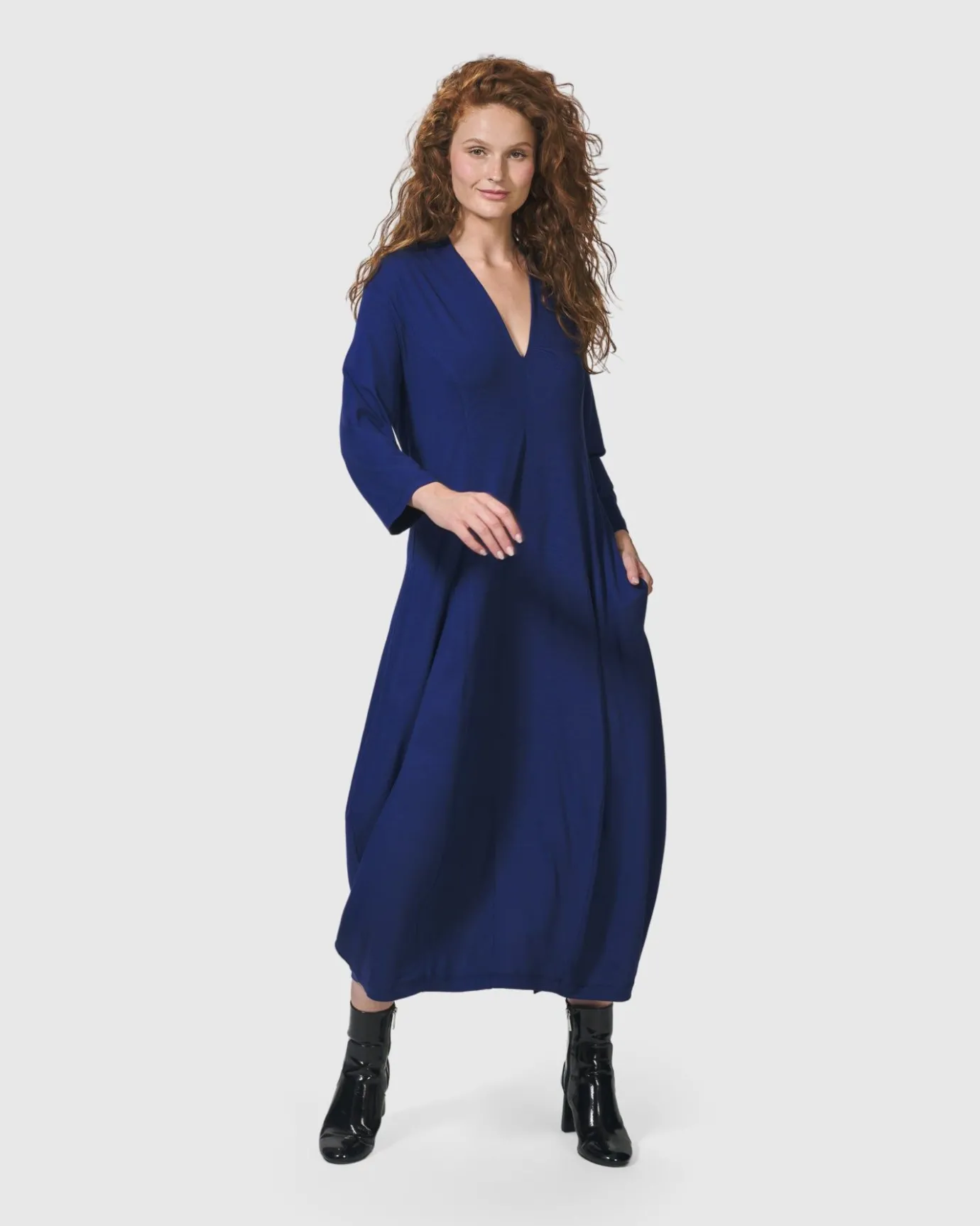 Women Alembika Dresses<Essential Cocoon Dress, Royal Blue