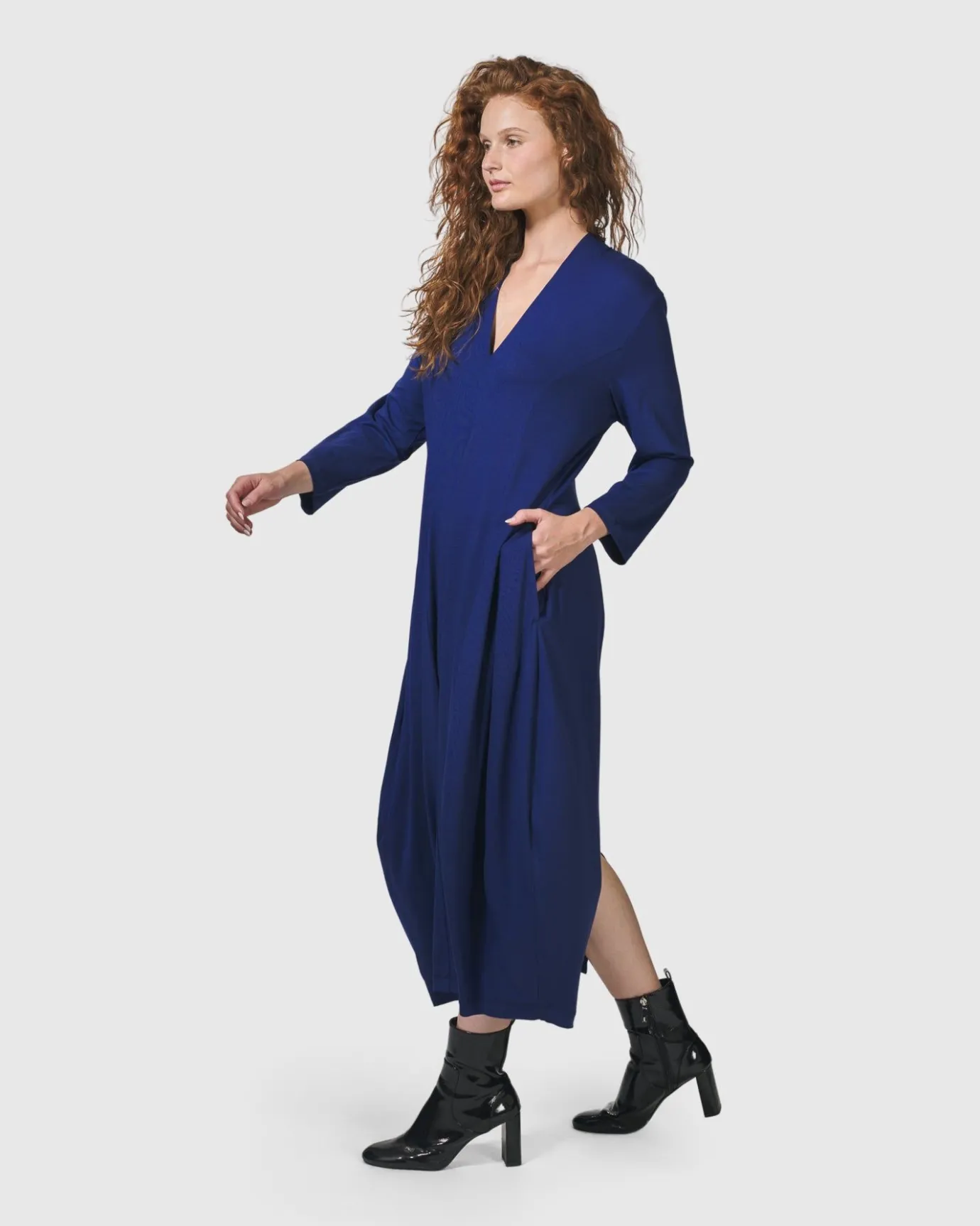 Women Alembika Dresses<Essential Cocoon Dress, Royal Blue