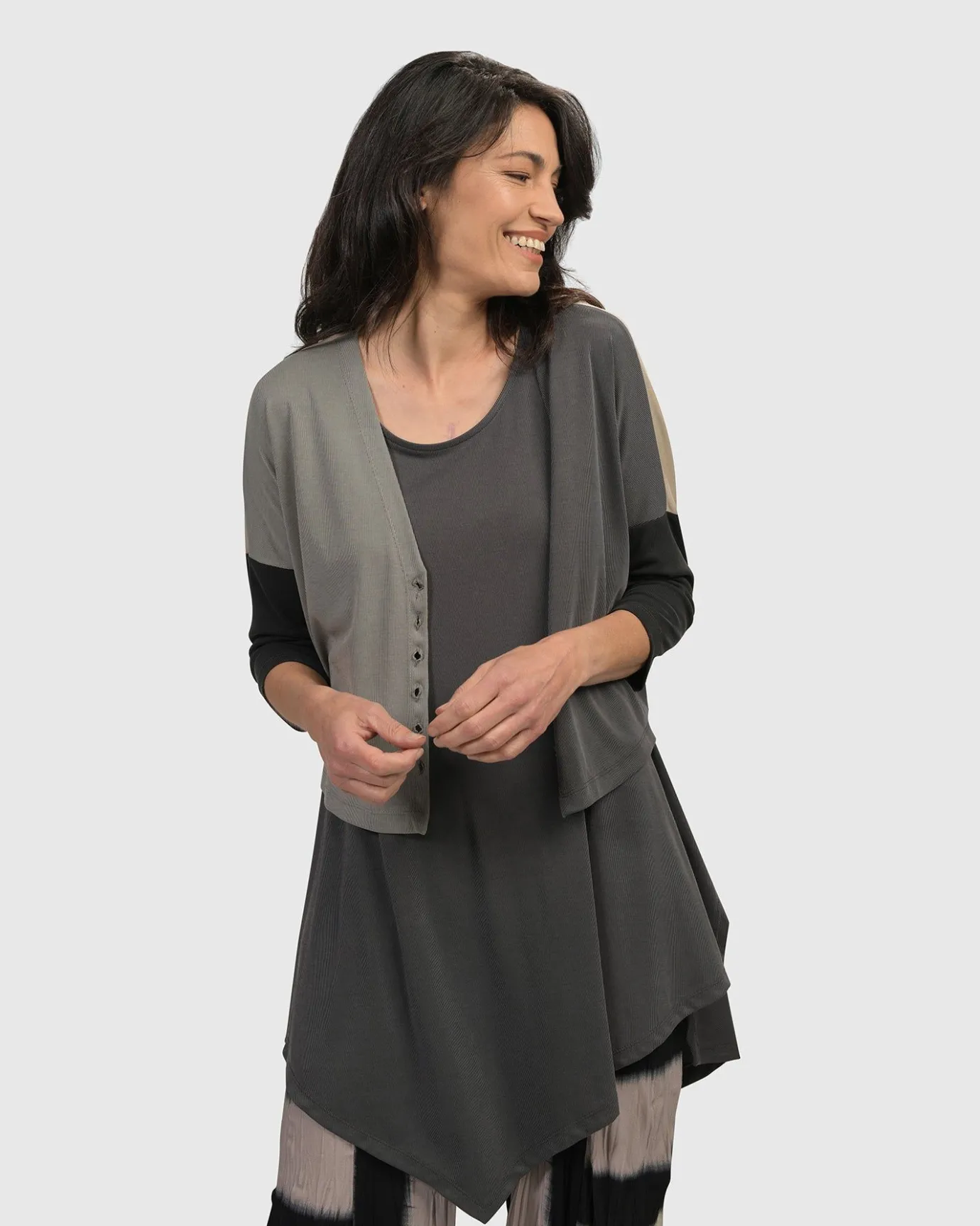 Women Alembika Jackets<Essential Colorblock Cupro Cardigan, Multi
