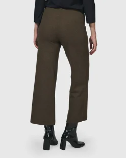 Women Alembika Pants & Skirts<Essential Cropped Pants, Brown
