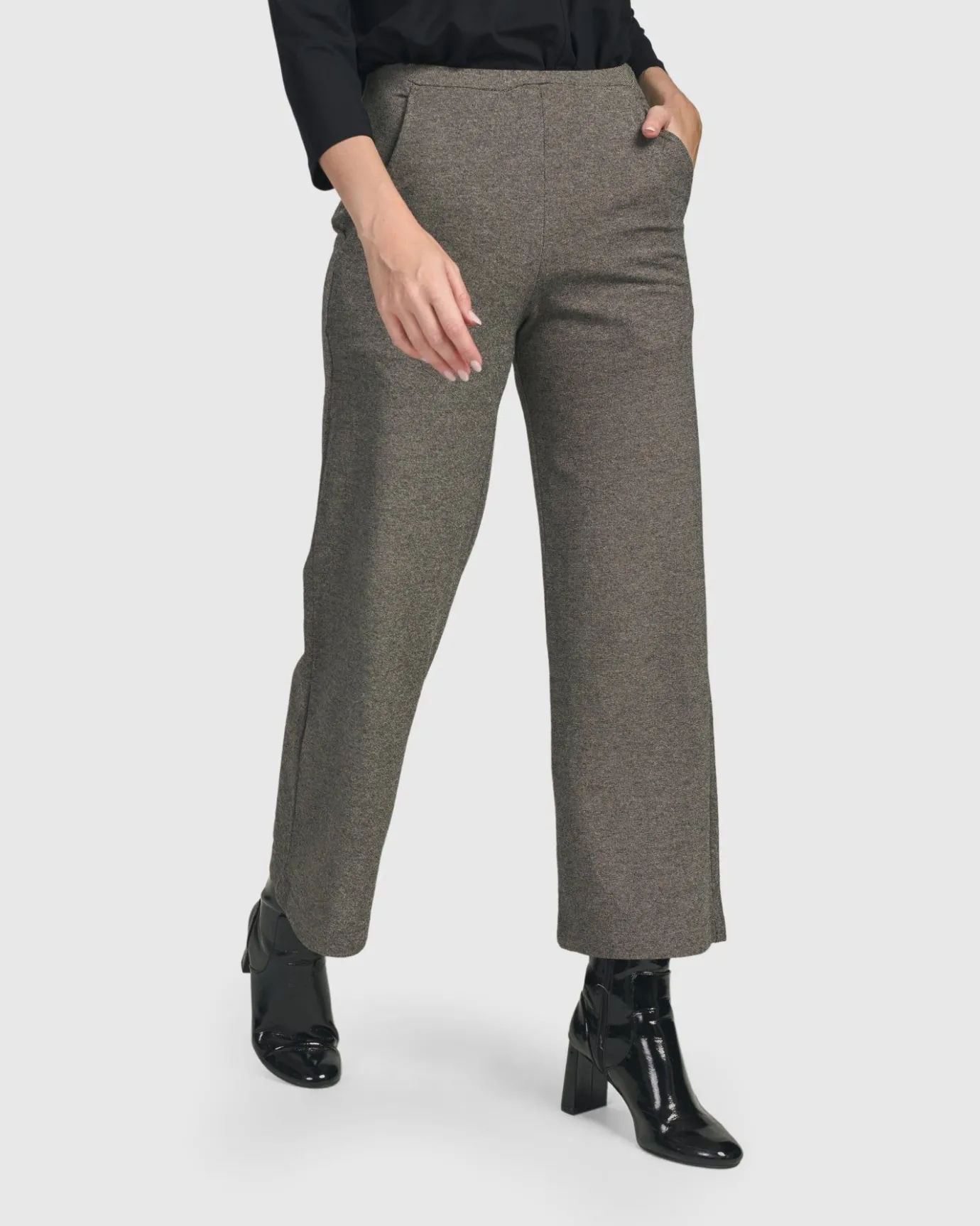 Women Alembika Pants & Skirts<Essential Cropped Pants, Fog