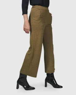 Women Alembika Pants & Skirts<Essential Cropped Pants, Honey