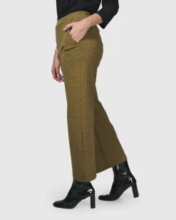 Women Alembika Pants & Skirts<Essential Cropped Pants, Honey