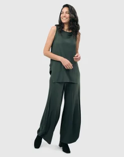 Women Alembika Tops & Tunics<Essential Cutaway Tank Top, Green