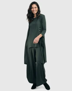 Women Alembika Tops & Tunics<Essential Cutaway Tank Top, Green