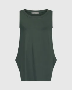 Women Alembika Tops & Tunics<Essential Cutaway Tank Top, Green